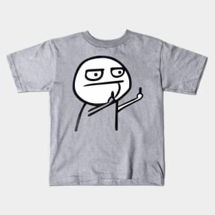 Middle Finger Guy Kids T-Shirt
